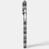 Coques Case-Mate iPhone Jolies rayures noir gris (Verso / Gauche)