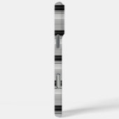 Coques Case-Mate iPhone Jolies rayures noir gris (Verso / Droite)