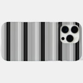 Coques Case-Mate iPhone Jolies rayures noir gris (Verso (horizontal))