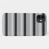 Coques Case-Mate iPhone Jolies rayures noir gris (Dos (Horizontal))