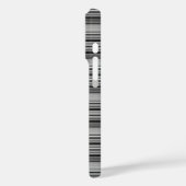Coques Case-Mate iPhone Jolies rayures noir gris (Verso / Gauche)