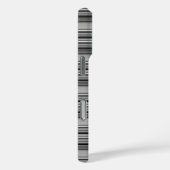 Coques Case-Mate iPhone Jolies rayures noir gris (Verso / Droite)