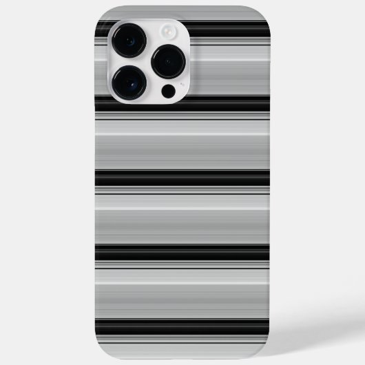 Coques Case-Mate iPhone Jolies rayures noir gris (Verso)
