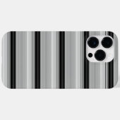 Coques Case-Mate iPhone Jolies rayures noir gris (Verso (horizontal))