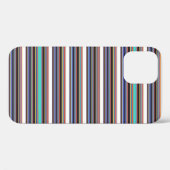 Coques Case-Mate iPhone Jolies rayures noires bleues (Verso (horizontal))