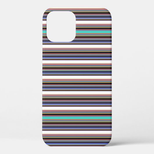 Coques Case-Mate iPhone Jolies rayures noires bleues (Verso)