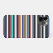 Coques Case-Mate iPhone Jolies rayures noires bleues (Dos (Horizontal))