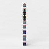 Coques Case-Mate iPhone Jolies rayures noires bleues (Dos/Gauche)