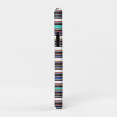 Coques Case-Mate iPhone Jolies rayures noires bleues (Dos/Droite)