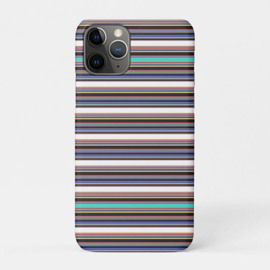 Coques Case-Mate iPhone Jolies rayures noires bleues (Dos)