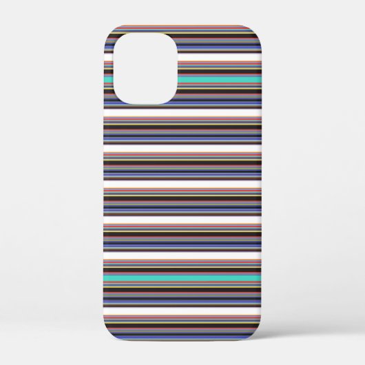 Coques Case-Mate iPhone Jolies rayures noires bleues (Verso)