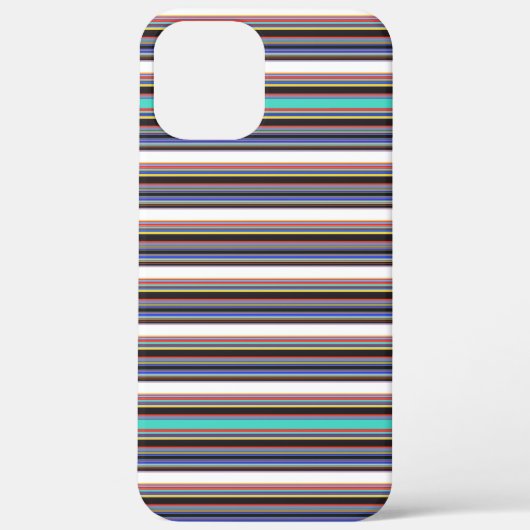 Coques Case-Mate iPhone Jolies rayures noires bleues (Verso)