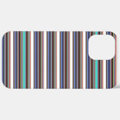 Coques Case-Mate iPhone Jolies rayures noires bleues (Retour (horizontal))