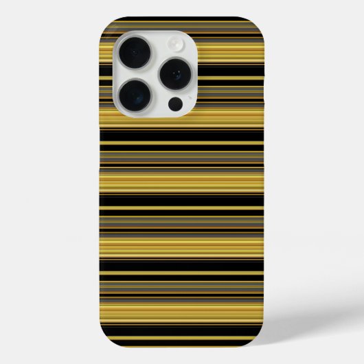 Coques Case-Mate iPhone Jolies rayures noires dorées (Verso)