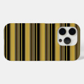 Coques Case-Mate iPhone Jolies rayures noires dorées (Verso (horizontal))