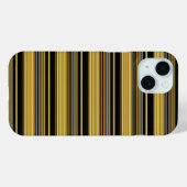 Coques Case-Mate iPhone Jolies rayures noires dorées (Verso (horizontal))