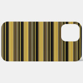 Coques Case-Mate iPhone Jolies rayures noires dorées (Verso / Droite)