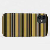 Coques Case-Mate iPhone Jolies rayures noires dorées (Dos (Horizontal))