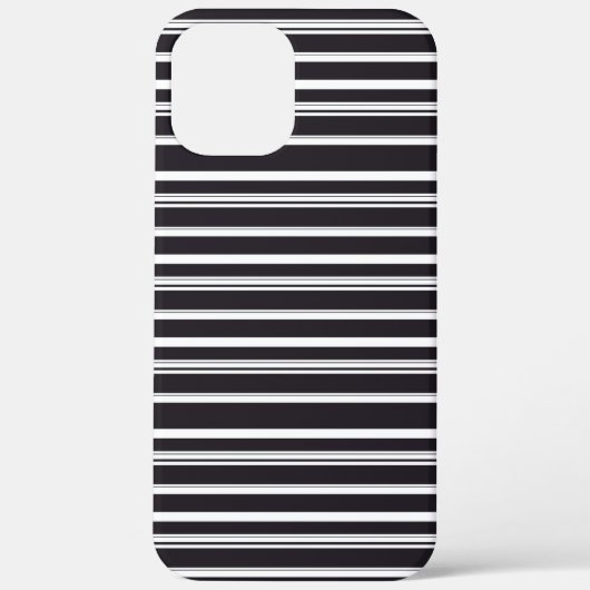 Coques Case-Mate iPhone Jolies rayures noires et blanches (Verso)