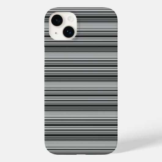 Coques Case-Mate iPhone Jolies rayures noires grises  (Verso)