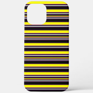 Case-Mate iPhone Case Jolies rayures noires jaunes