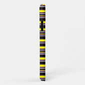 Coques Case-Mate iPhone Jolies rayures noires jaunes (Dos/Droite)