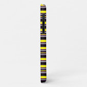 Coques Case-Mate iPhone Jolies rayures noires jaunes (Dos/Gauche)