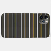 Coques Case-Mate iPhone Jolies rayures noires jaunes (Dos (Horizontal))