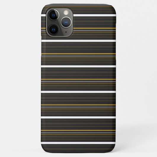 Coques Case-Mate iPhone Jolies rayures noires jaunes (Dos)