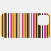 Coques Case-Mate iPhone Jolies rayures noires orange (Verso / Droite)