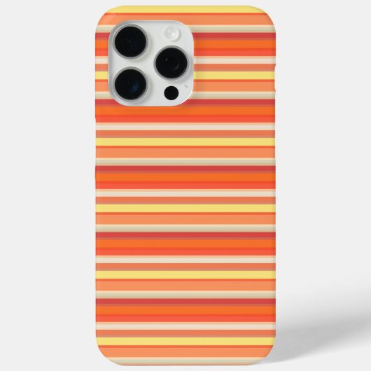 Coques Case-Mate iPhone Jolies rayures orange rouge (Verso)