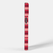 Coques Case-Mate iPhone Jolies rayures rose chaud (Verso / Droite)