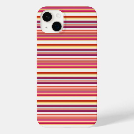 Coques Case-Mate iPhone Jolies rayures roses marron (Verso)