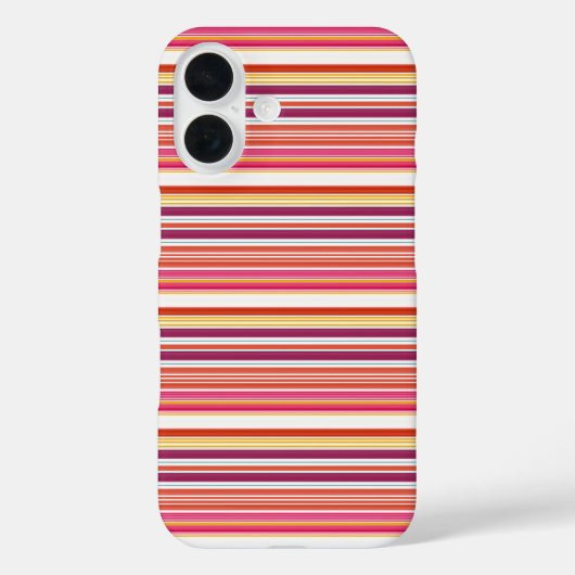Coques Case-Mate iPhone Jolies rayures roses marron (Verso)