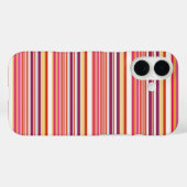 Coques Case-Mate iPhone Jolies rayures roses marron (Verso (horizontal))