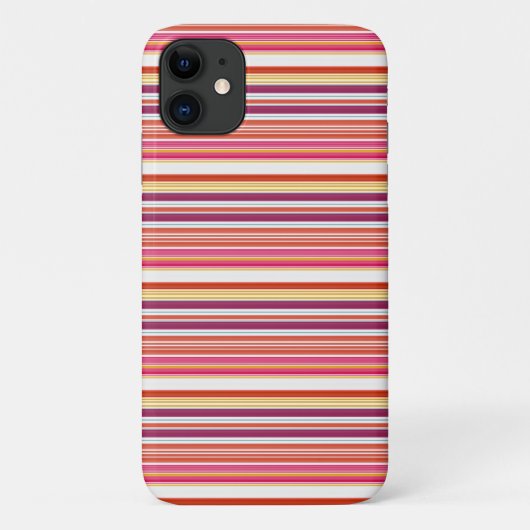 Coques Case-Mate iPhone Jolies rayures roses marron (Dos)