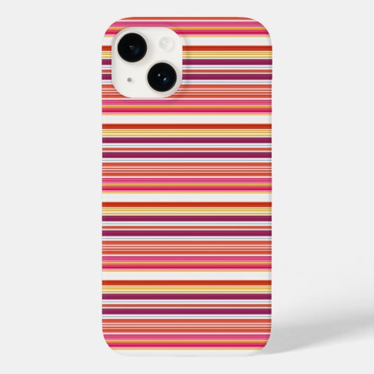 Coques Case-Mate iPhone Jolies rayures roses marron (Verso)