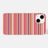 Coques Case-Mate iPhone Jolies rayures roses marron (Verso (horizontal))