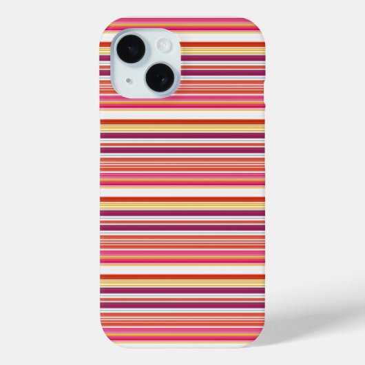 Coques Case-Mate iPhone Jolies rayures roses marron (Verso)