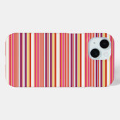 Coques Case-Mate iPhone Jolies rayures roses marron (Verso (horizontal))
