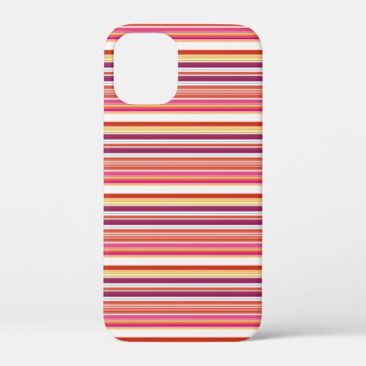 Coques Case-Mate iPhone Jolies rayures roses marron (Verso)