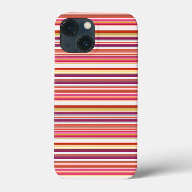 Coques Case-Mate iPhone Jolies rayures roses marron (Verso)