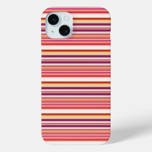 Coques Case-Mate iPhone Jolies rayures roses marron (Verso)