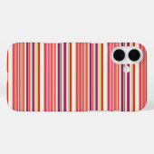 Coques Case-Mate iPhone Jolies rayures roses marron (Verso (horizontal))