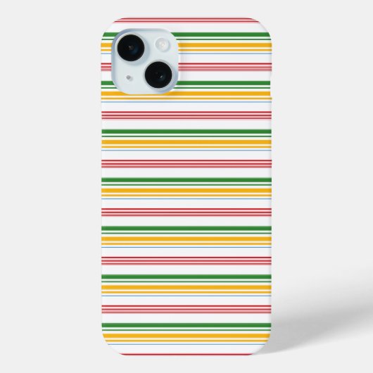 Coques Case-Mate iPhone Jolies rayures vert jaune (Verso)
