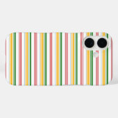 Coques Case-Mate iPhone Jolies rayures vert jaune (Verso (horizontal))