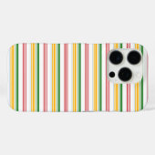 Coques Case-Mate iPhone Jolies rayures vert jaune (Verso (horizontal))