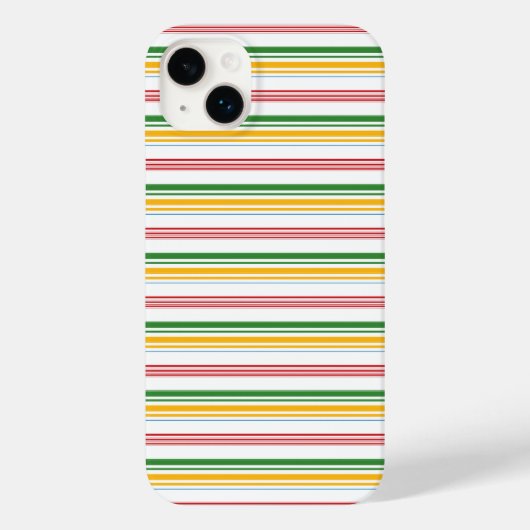 Coques Case-Mate iPhone Jolies rayures vert jaune (Verso)