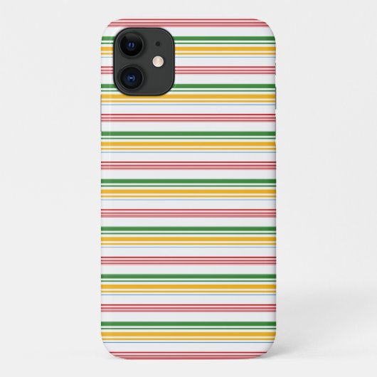 Coques Case-Mate iPhone Jolies rayures vert jaune (Dos)