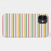 Coques Case-Mate iPhone Jolies rayures vert jaune (Dos (Horizontal))